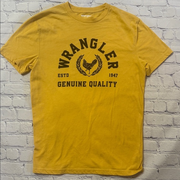 Wrangler Men's Yellow Size Small Graphic Tee - Picture 1 of 5